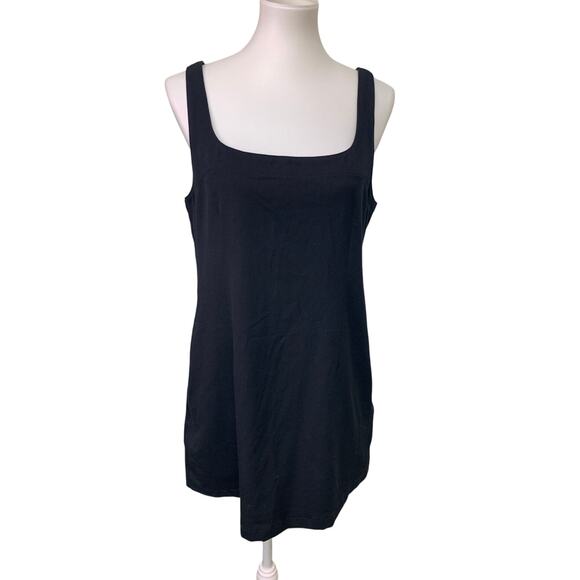 New American Eagle Womens Medium Black Thin Strap Back Zip Dress w Pockets - Picture 1 of 5